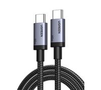 Câble USB C ver USB C 60W PD Charge Rapide Nylon Tressé Compatible avec iPhone 16 Plus Pro Max 15 Galaxy S24 Plus Ultra S23 A55 A35 Pixel 9 8 Pro iPad Pro Air MacBook Pro PS5 Manette (1M)