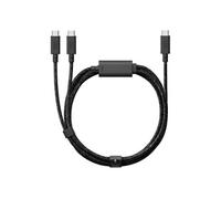 Câble USB-C vers 2 USB-C Charge 140W et Synchronisation 480Mbps Modèle Belt 2m Noir