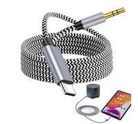 Câble USB C vers 3,5mm Jack,1 M Câble Type C 3.5mm Mâle,Cable Jack Usb C,AdaptateurJack Stéréo Voiture Compatible avec pour iPhone 17/16/15 Pro Max iPad Hua-wei P70/P60/Galaxy S25/S24,Car Stereos