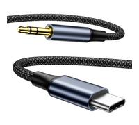 Câble USB C vers 3,5mm Jack 1M, Adaptateur Jack iPhone Cable Aux Voiture Stéréo Audio Compatible avec pour iPhone 17/16/15 Pro Max iPad Hua-wei P70/P60/P50/P40 Galaxy S24/S23/S22 Pixel, Car Stereos