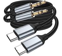 Câble USB C vers 3.5mm Jack, Audio Cable USB C Jack Voiture Auxiliaire, Adaptateur pour iPhone 16 15 série，pour Samsung Galaxy S23/S22/S21/Note, Huawei P40/P30, Home/Car Stéréo etc