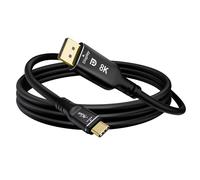 Câble USB C vers 8K DisplayPort 1.4-1m, 32,4 Gbit/s,8K@60Hz/4K@144Hz,unidirectionnel type C Thunderbolt 4/3 vers DP 1.4 Câble HDR/HBR3 compatible avec iPad Pro,iMac,Mac mini,MacBook,Galaxy S23,etc.