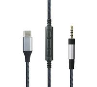 Câble USB-C vers audio 2,5 mm compatible avec Bose Noise Cancelling 700, QC35, QC35ii, QC45, microphone avec télécommande, compatible avec iPhone 15/15 Plus/15 Pro, iPad