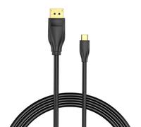 Câble Usb-C vers Displayport 1.4 Vention Cgybh, 2M, 8K 60Hz/4K 120Hz (Noir)