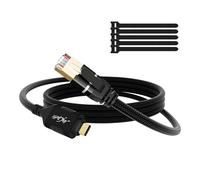 Câble USB C vers Ethernet 1 m,type C mâle vers RJ45 mâle (nylon tressé, CAT 6, 1Gbps), câble adaptateur réseau Gigabit LAN pour smartphone, ordinateur portable, ordinateur bureau, tablette, etc.