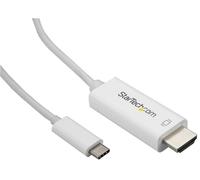 Câble USB-C Vers HDMI 1M, Blanc - STARTECH