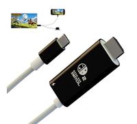 Câble USB C vers HDMI 2 m, 4K @ 60 Hz PD100 W Adaptateur HDMI 2.0 compatible avec Nintendo Switch 2