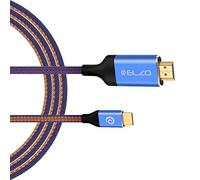 Câble USB C vers HDMI 3.1, ELZO 4K 60Hz Ultra HD 2160p Thunderbolt 3 Compatible avec Samsung Galaxy S8 S9 Note 8 9, Huawei Mate 20 Pro P20 Mate 10, ChromeBook Pixel - 1.8M/6ft