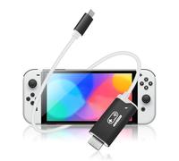 Câble USB-C vers HDMI 4K @144 Hz (Alternative Dock), Compatible avec Nintendo Switch/Switch OLED, Adaptateur USB-C HDMI 2 m avec Fonction de Charge PD 100 W pour écran TV, Noir