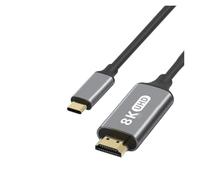 Câble USB-C vers HDMI 4K 60 Hz 30 Hz 8K, adaptateur de type C, convertisseur HDTV, compatible avec iPhone ，15(4K 30Hz)