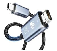 Câble USB C vers HDMI 4K 60Hz Type C( Thunderbolt 3) vers HDMI pour Surface,MacBook,iMac,iPad,Dell,HP,Lenovo,Galaxy,Huawei - 1.8M