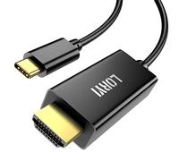 Câble USB C vers HDMI 4K à 60 Hz, cordon USB Type C vers HDMI pour bureau à domicile 6 pieds pour Thunderbolt 3/4, MacBook Pro 2021, iPad Pro 2021, Galaxy S22/21, Dell XPS 13 et plus (mode DP Alt requ