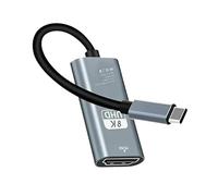 Câble USB C vers HDMI 8K 4K 60 Hz 30 Hz, adaptateur de type C, convertisseur HDTV, compatible avec iPhone, 15 pouces, MacBook, Air, iPad, Samsung(4K30Hz)