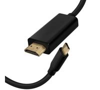 Câble USB-C vers HDMI Adaptateur video universel 2m Noir