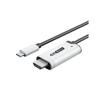 Câble USB-C Vers HDMI Compatible CABLETIME/Nintendo - 4K 60 Hz HDR PD 100 W For Switch 1/2/OLED, PS4/5, Ordinateurs Portables(White)