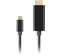 Lanberg Câble USB-C vers HDMI CA-CMHD-10CU-0030-BK 4K 60Hz Mâle-Mâle 3 m Noir