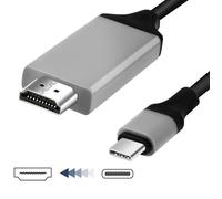Câble USB-C vers HDMI Adaptateur video universel 2m Noir