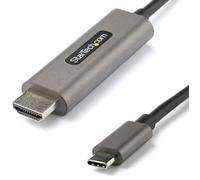 StarTech.com Câble USB C vers HDMI 4K 60Hz HDR10 1m - Câble Adaptateur Vidéo Ultra HD USB Type-C vers HDMI 4K 2.0b - Convertisseur Graphique USB-C vers HDMI HDR - DP 1.4 Alt Mode HBR3