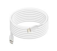 Câble USB C vers iPhone Lightning Power Delivery 18W Certifié MFi 2m Blanc