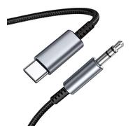 Câble USB-C vers Jack 3,5 mm, Câble Stéréo HiFi Type-C vers Aux DAC, Adaptateur pour Casque Jack 3,5 mm Compatible avec Galaxy S20/S21, iPhone 15 Pro Max, iPad Pro, Pixel 2/3/4 XL, etc.