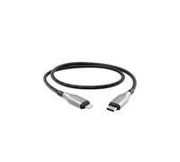 Cygnett Câble blindé Lightning vers USB-C – Charge rapide 30 W – 50 cm Noir