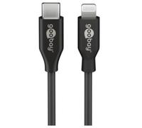 Câble USB-C vers Lightning - 2 m - Noir Goobay
