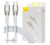 Câble Usb-C Vers Lightning 20 W Baseus Pour Iphone 12 13 14 15 1 M Blanc