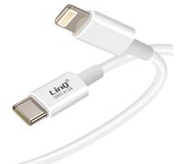 Câble USB-C vers Lightning 20W pour iPhone et iPad LinQ Blanc