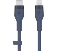 Câble Usb-C Vers Lightning Boostcharge Flex En Silicone (1 M), Certifié Mfi (20 W), Recharge Power Delivery Pour Iphone 14/14 Plus, 13, 12, Pro, Max, Mini, Se, Ipad, Etc. (Bleu)[CAB9165104]