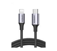 Câble USB C vers Lightning Certification MFi Nylon Tressé Charge Rapide Power Delivery (1M)