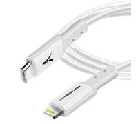 Câble USB-C vers Lightning Charge Rapide 3A Charge Synchro 1.5m Blanc