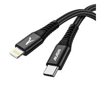 Câble USB-C vers Lightning Charge Rapide 3A et Synchronisation 1m Noir