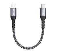 Câble USB C vers Lightning Court 15CM [Certifié MFi] Câble USB C Lightning Charge Rapide Power Delivery Compatible avec iPhone 14