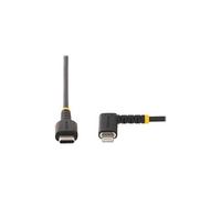 Câble USB-C vers Lightning de 1m, Cordon USB-C à Angle Droit - Câble Lightning - 24 pin USB-C mâle pour Lightning mâle - 1 m - noir