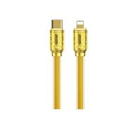 Câble USB-C vers Lightning PD 20W 1m Sakin Ecran Numérique et Charge Rapide Wekome Dorée