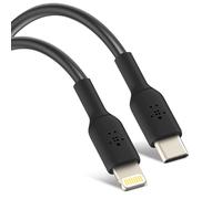 Câble USB-C vers Lightning Power Delivery 18W Synchronisation 1m Belkin Noir