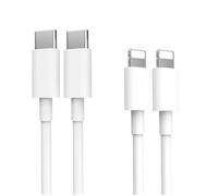 Câble USB-C vers Lightning - STRAßE TECH - C94 - MFi certifié - 1 m - Pack 2