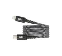 WE Câble USB-C vers Lightning WEUSBCLIGHTNY100N 1m Charge rapide Power Delivery Nylon tressé Noir