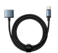 Câble USB C vers MagSafe 3 pour MacBook Pro et Air M2 Nylon 2m 140W Noir et Bleu