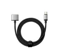 Câble USB C vers MagSafe 3 pour MacBook Pro et Air M2 Nylon 2m 140W Noir et argent