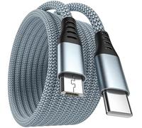Câble USB C vers micro USB de 1 m - Câble USB de type C vers micro en nylon tressé - Câble de charge Android - Compatible avec Samsung Galaxy S7/S5/J3/J5/J7, Huawei, HTC, LG, etc