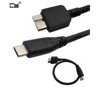 Câble USB C vers Micro USB Type C vers Micro B pour disque dur WD my passeport HDD de 30cm