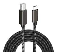 Câble USB C vers MIDI, Cable Interface MIDI USB C 2M, Câble Haute Vitesse pour Clavier, Piano Numérique, Contrôleur DJ, Batterie Électronique et Instruments, Compatible avec Windows 11 macOS Linux