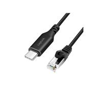 LogiLink Câble adaptateur USB-C vers RJ45 CU0410 USB 3.2 (Gen 1) 1 Gbps Cat6 S/FTP 1 m Noir