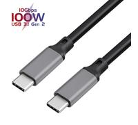 Câble USB C vers type c 3.1 pour recharge rapide, cordon de chargeur rapide 3.0 pour Macbook Pro PD100W et Samsung S9 Note 9