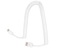 Câble USB-C vers USB 2.0 enroulé 480 Mbit/s 9,8 ft blanc