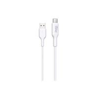 Câble USB-C vers USB 2,4A Charge et Synchronisation 2m Blanc