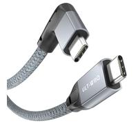 Câble USB C vers USB C 0.5 m, USBC 3.2 100 W PD 20 V5 A & 20 Gbps de transfert de données, angle droit 90 degrés 4K câble vidéo avec E-Marker pour Thunderbolt 3/4, iMac, Dell XPS, Samsung Galaxy S/Z