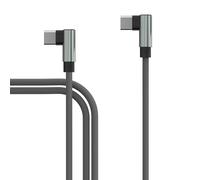 Câble Usb C Vers Usb C 1 M - Fiche Coudée À 90 ° - Compatible Avec Samsung S25 S24 S23 S22 S21 Fe/Plus/Ultra, A16 A15 A14 A26 A25 A36 A56 A55 5G, Xiaomi, Oppo, Oneplus, Pixel, Et[CAB9166910]