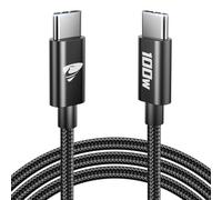 Cable USB C vers USB C, 100W 5A Chargeur Fil USB Type C 2M PD3.0 Câble USB C Charge Rapide pour iPhone 17 16 15 Pro Max Plus iPad MacBook, Cordon Usbc vers Usbc pour Samsung S25 S24 S23 S22 Telephone